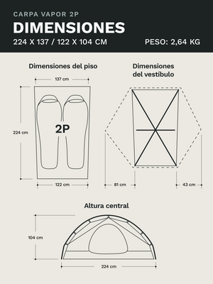 Carpa Marmot Vapor 2P