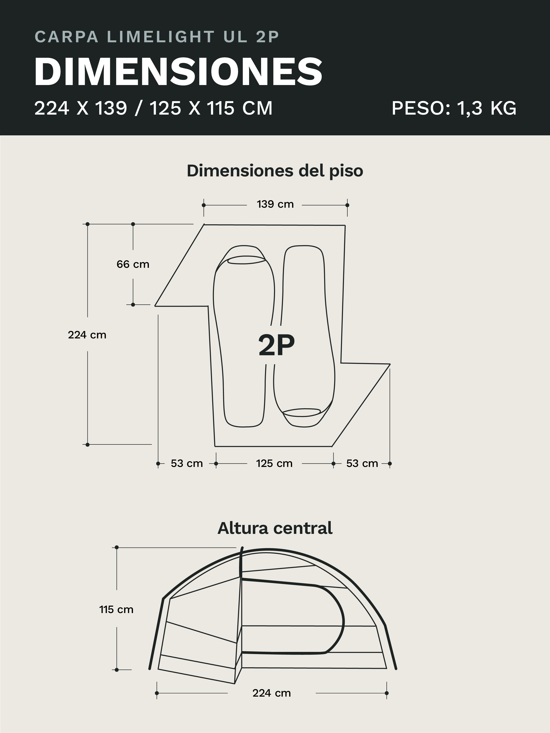 Carpa Marmot Limelight Ultra Liviana 2P