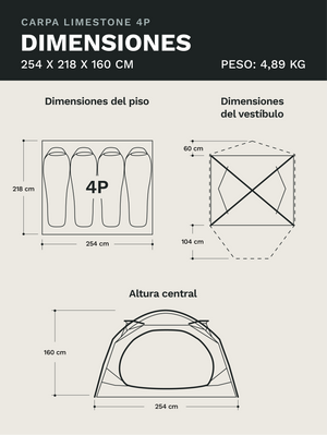 Carpa Marmot Limestone 6P