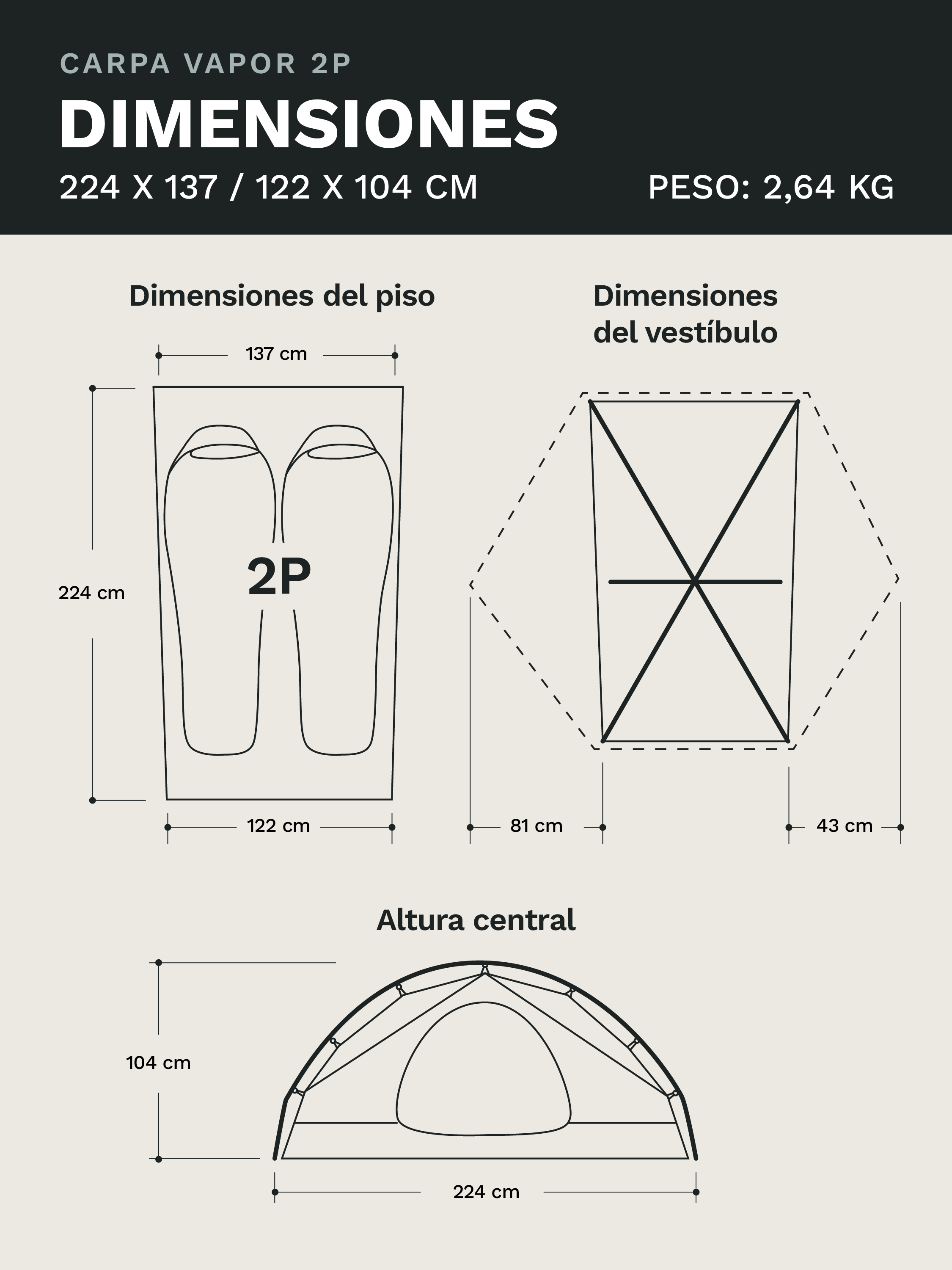 Carpa Marmot Vapor 2P